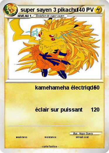 Pokemon super sayen 3 pikachu