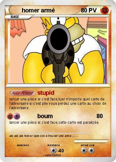 Pokemon homer armé