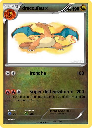 Pokemon dracaufeu x