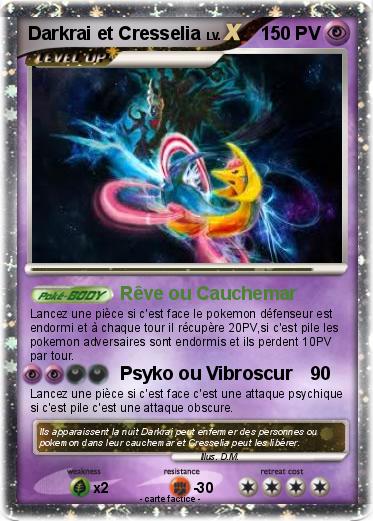 Pokemon Darkrai et Cresselia
