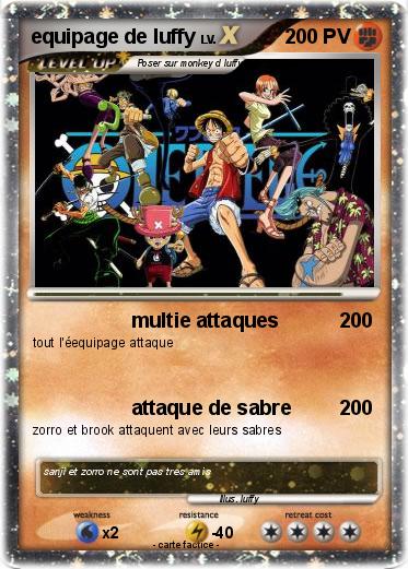 Pokemon equipage de luffy