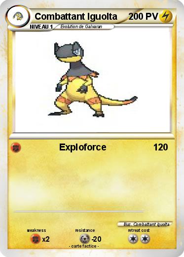 Pokemon Combattant Iguolta