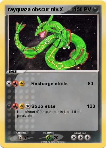 Pokemon rayquaza obscur niv.X