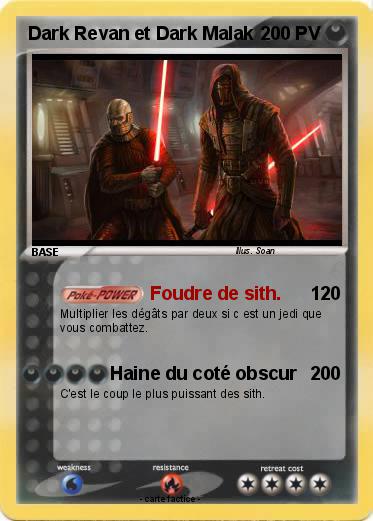 Pokemon Dark Revan et Dark Malak