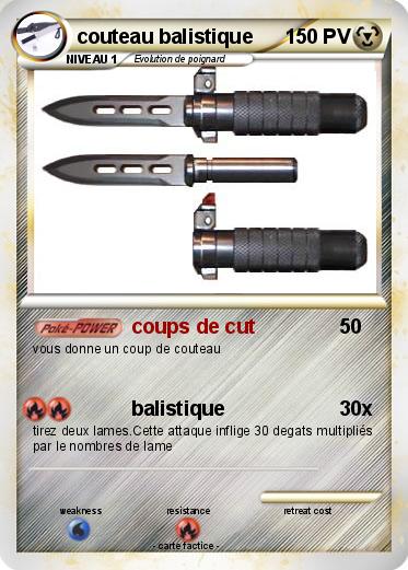 Pokemon couteau balistique