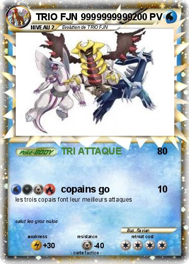 Pokemon TRIO FJN 9999999999