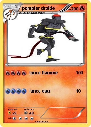 Pokemon pompier droide