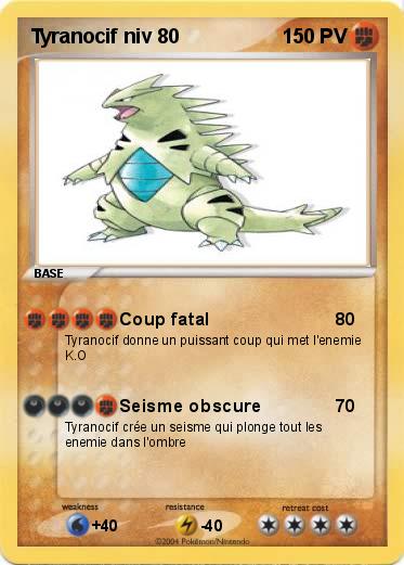 Pokemon Tyranocif niv 80