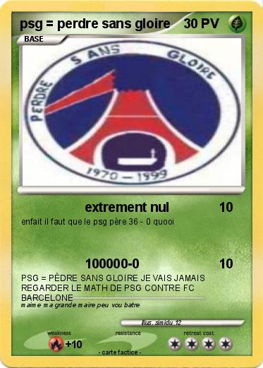 Pokemon psg = perdre sans gloire