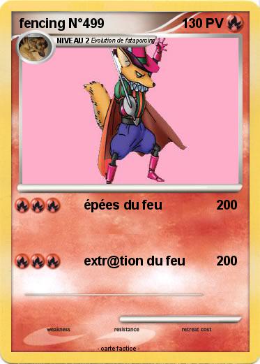 Pokemon fencing N°499