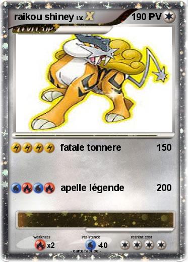 Pokemon raikou shiney