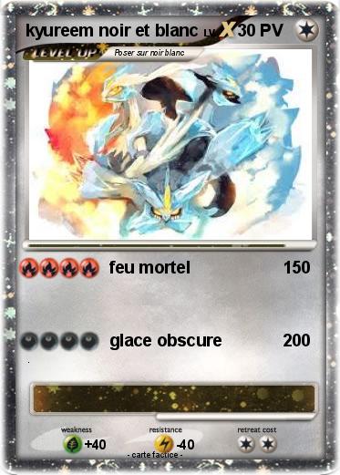 Pokemon kyureem noir et blanc