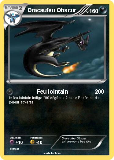 Pokemon Dracaufeu Obscur