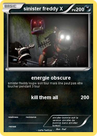 Pokemon sinister freddy X