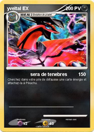 Pokemon yveltal EX