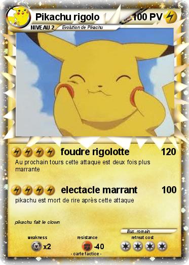 Pokemon Pikachu rigolo