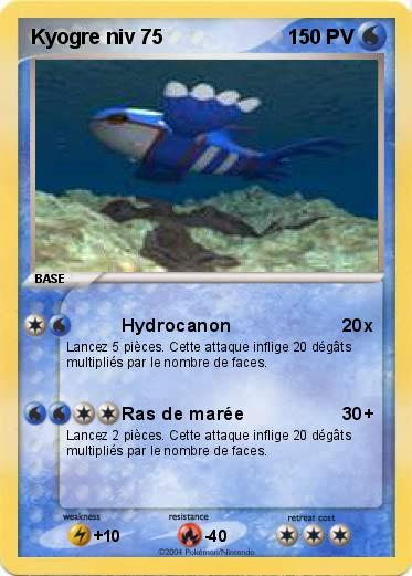 Pokemon Kyogre niv 75             