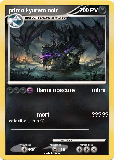 Pokemon primo kyurem noir