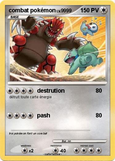 Pokemon combat pokémon