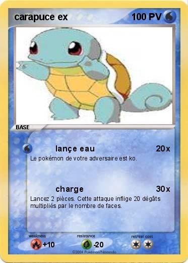 Pokemon carapuce ex
