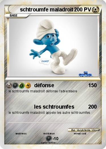 Pokemon schtroumfe maladroit