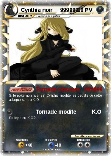 Pokemon Cynthia noir     999999