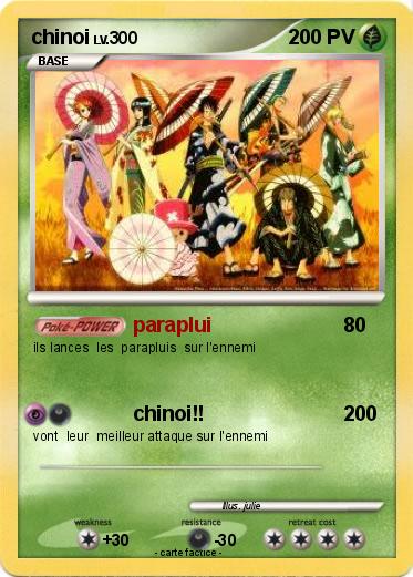 Pokemon chinoi