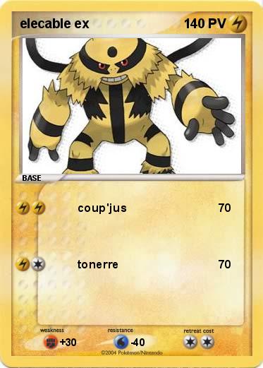 Pokemon elecable ex