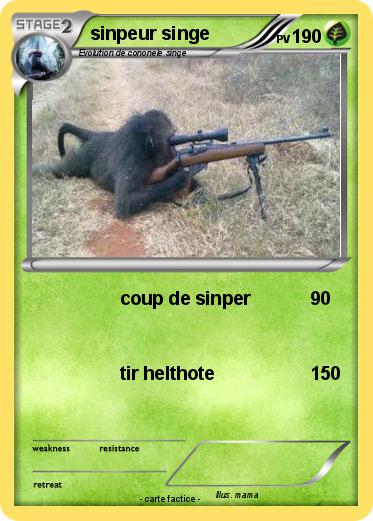 Pokemon sinpeur singe