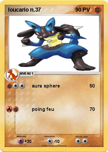 Pokemon loucario n.37