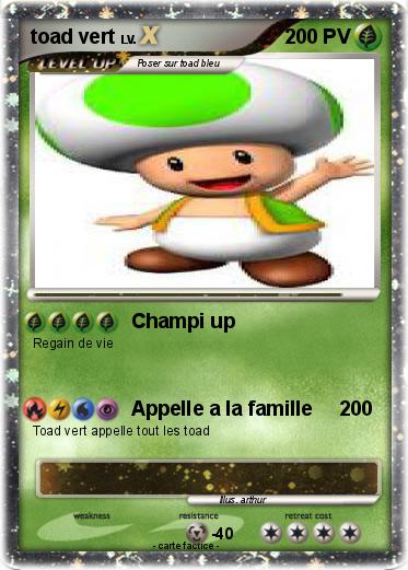 Pokemon toad vert