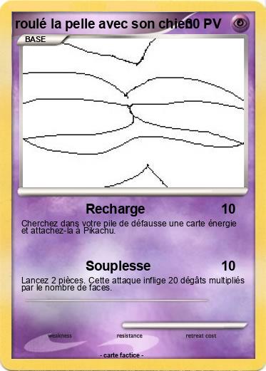 Pokemon roulé la pelle avec son chien