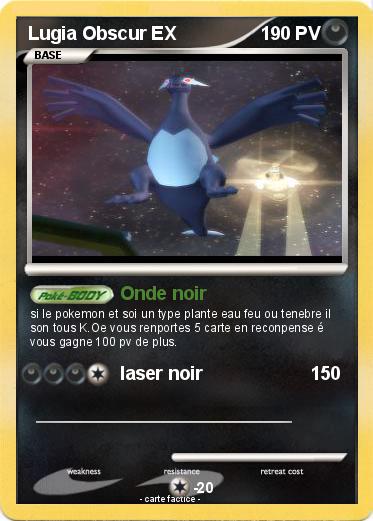 Pokemon Lugia Obscur EX