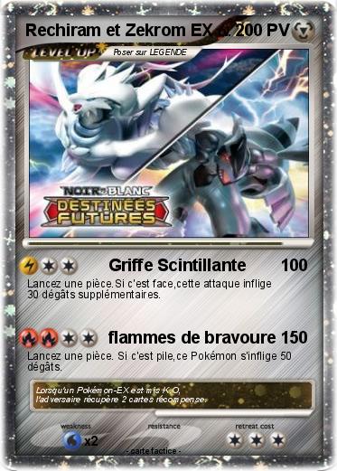 Pokemon Rechiram et Zekrom EX