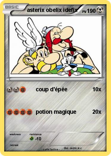 Pokemon asterix obelix idefix