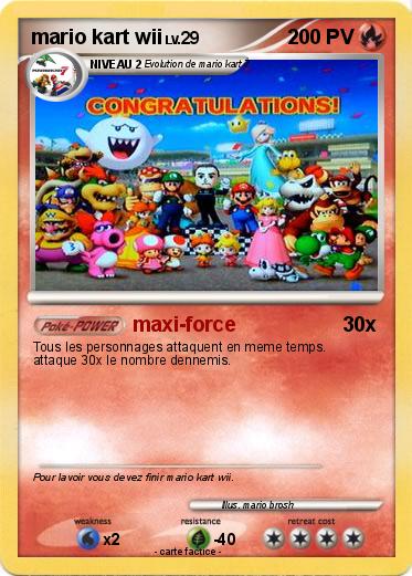 Pokemon mario kart wii