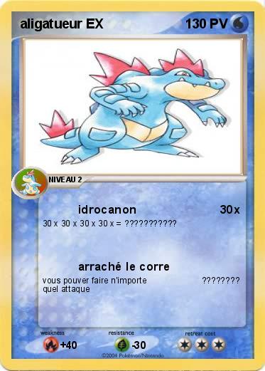 Pokemon aligatueur EX