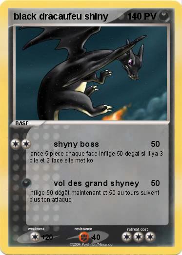 Pokemon black dracaufeu shiny