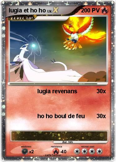 Pokemon lugia et ho ho