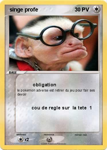 Pokemon  singe profe