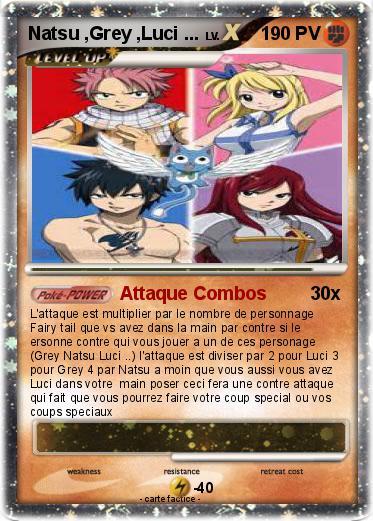 Pokemon Natsu ,Grey ,Luci ...