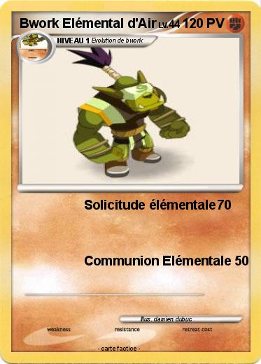 Pokemon Bwork Elémental d'Air