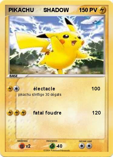 Pokemon PIKACHU      SHADOW