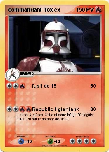 Pokemon commandant  fox ex