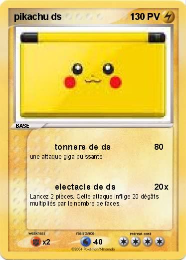 Pokemon pikachu ds