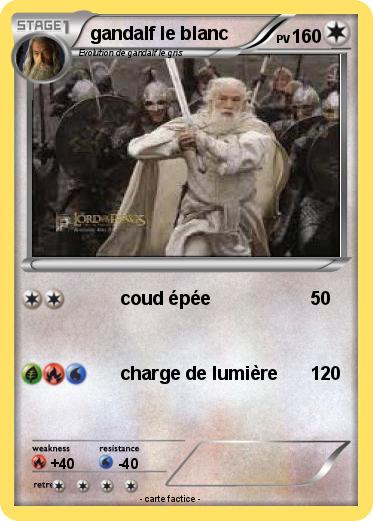 Pokemon gandalf le blanc
