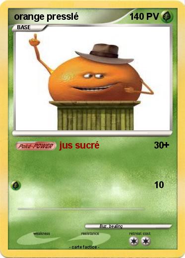 Pokemon orange presslé