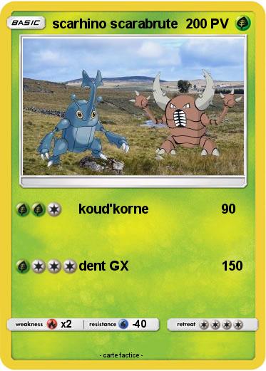 Pokemon scarhino scarabrute
