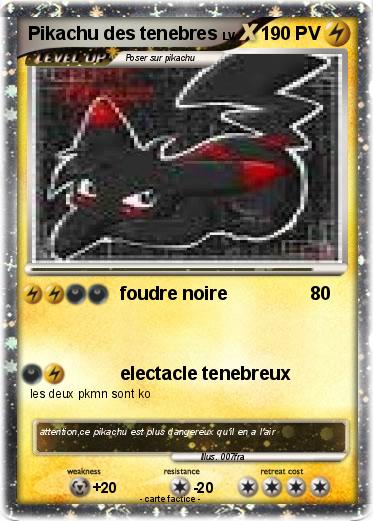 Pokemon Pikachu des tenebres