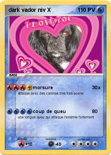 Pokemon dark vador niv X